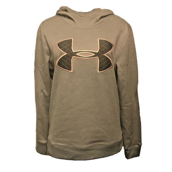 Medium Under Armour Coldgear Loose Fit Gray Womens Hoodie NWT 192006689232 - Picture 1 of 11